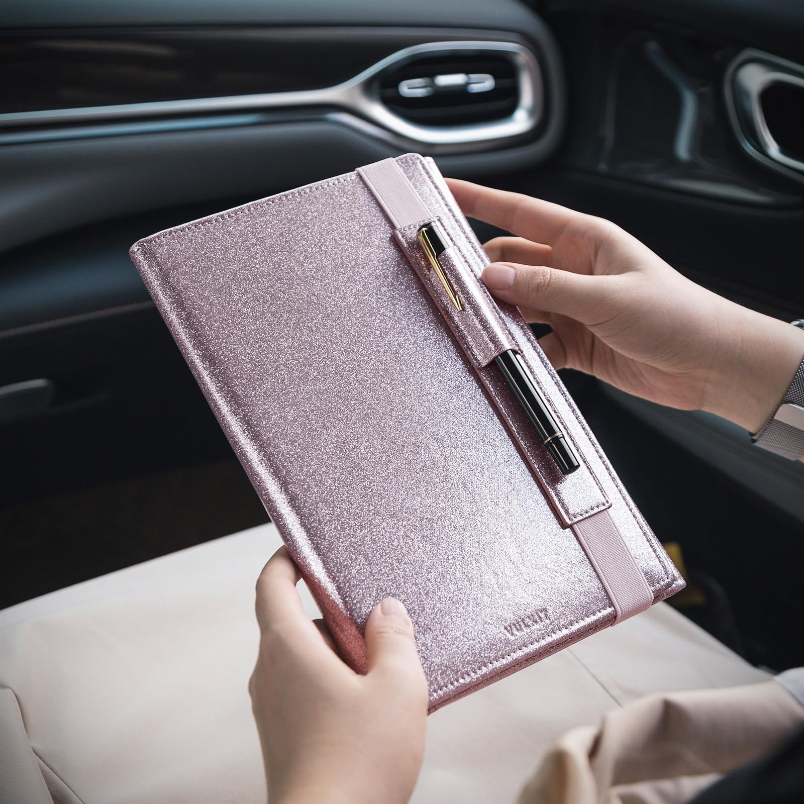 Fockety Porta Documenti Auto 6 Tasche – Organizer Per Libretto, Assicurazione E Carte, In Tessuto Oxford