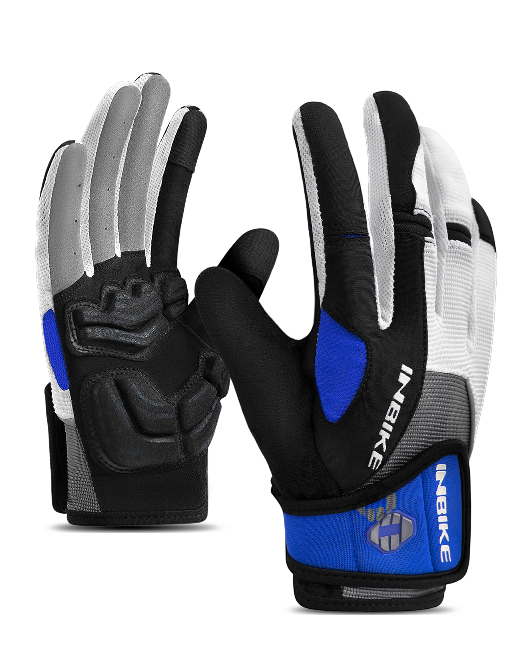 Guantes INBIKE MTB Dedos Largos | Pantalla Táctil, Palma Engrosada Y Transpirable Para Ciclismo Entretiempo