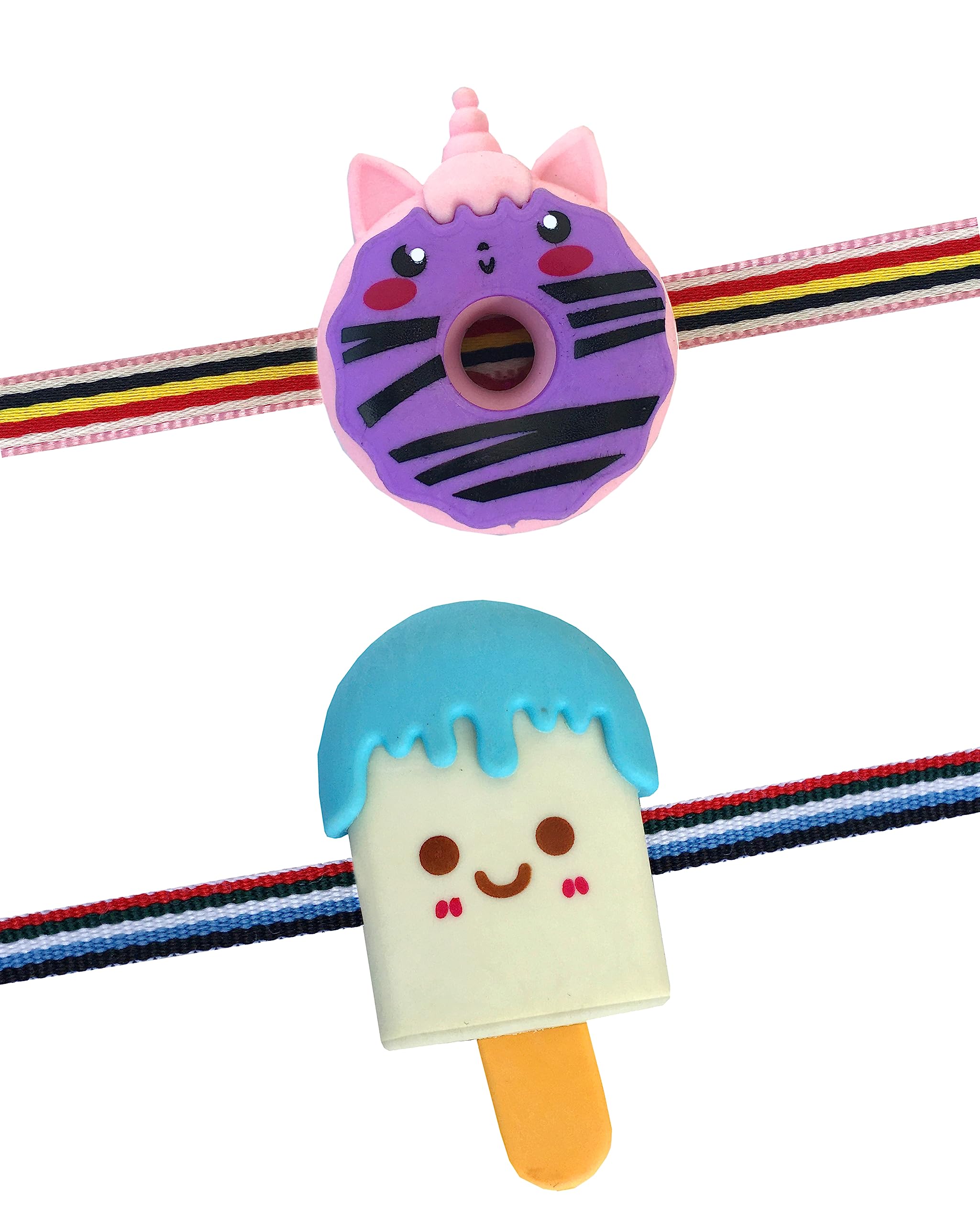 CLUZE Rakhi for Kids Set of 2 Cute Doughnut and Ice-cream Eraser shape Rakhi for Boys/Girls/Bhateeja (B0CBC853D3) Amazon Price History, Amazon Price Tracker