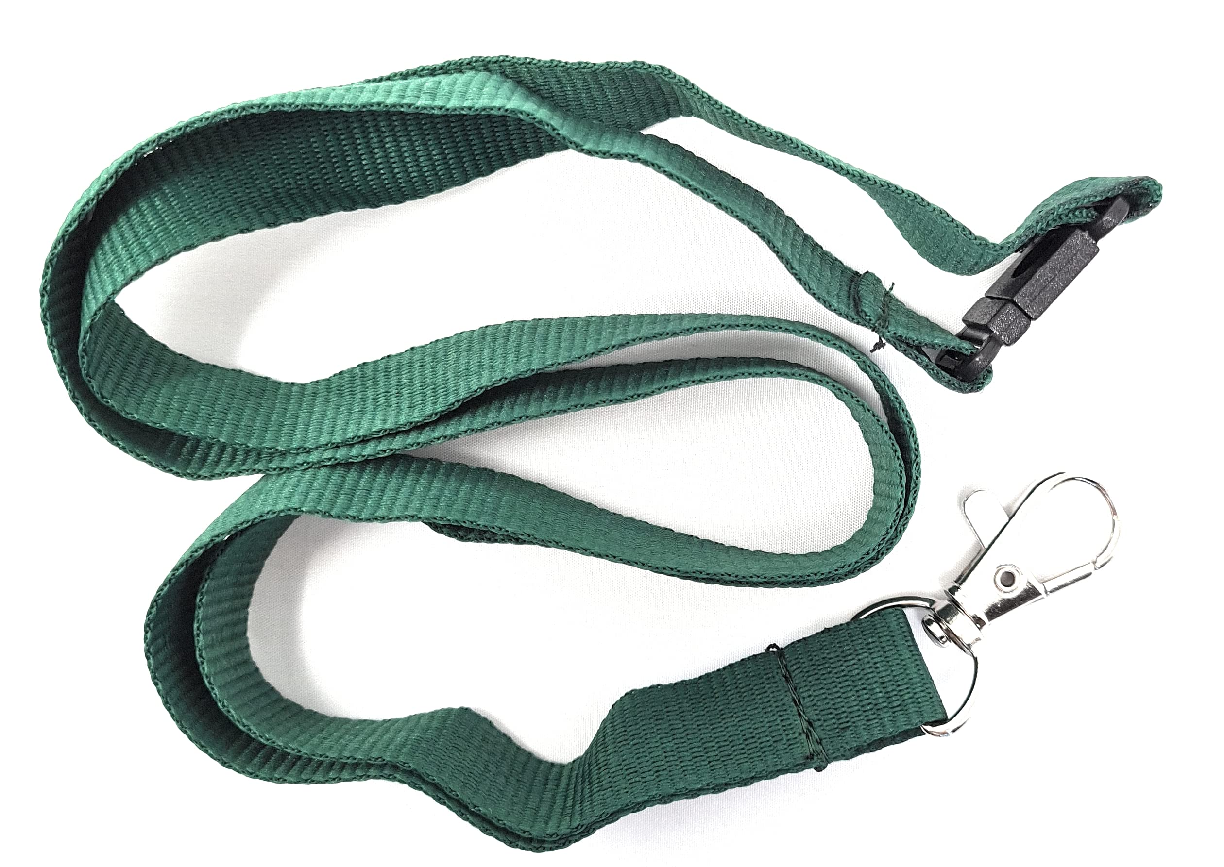 15mm Polyester lanyards *with Free Clear cardholders* (pk of 25) (Green)