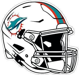Siskiyou Sports NFL Miami Dolphins Helmet Auto Decal, Team Colors, One Size