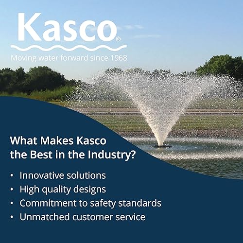 Miniatura 6 de Kasco Fuente de estanque de aireación de la serie VFX - 1 potencia de caballos de 120 V monofásico con cable de alimentación eléctrico de 150 pies
