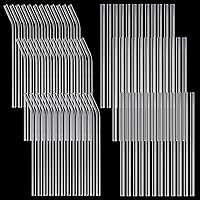 Vista 1 de Weysat 100 popotes de vidrio reutilizables a granel para beber batidos de vidrio para tazas, cerveza, jugo, cócteles, batidos, bares, cafeterías