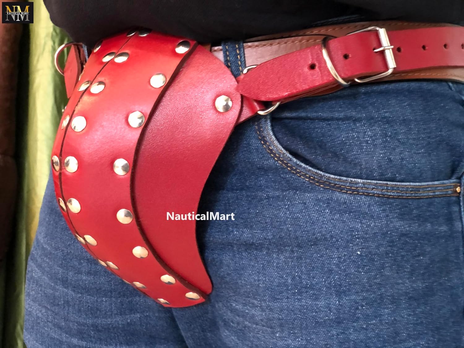 Medieval Paladin Codpiece Leather Groin Protection Cup Crotch Fighting LARP Combat Renaissance Armor Men's Costume