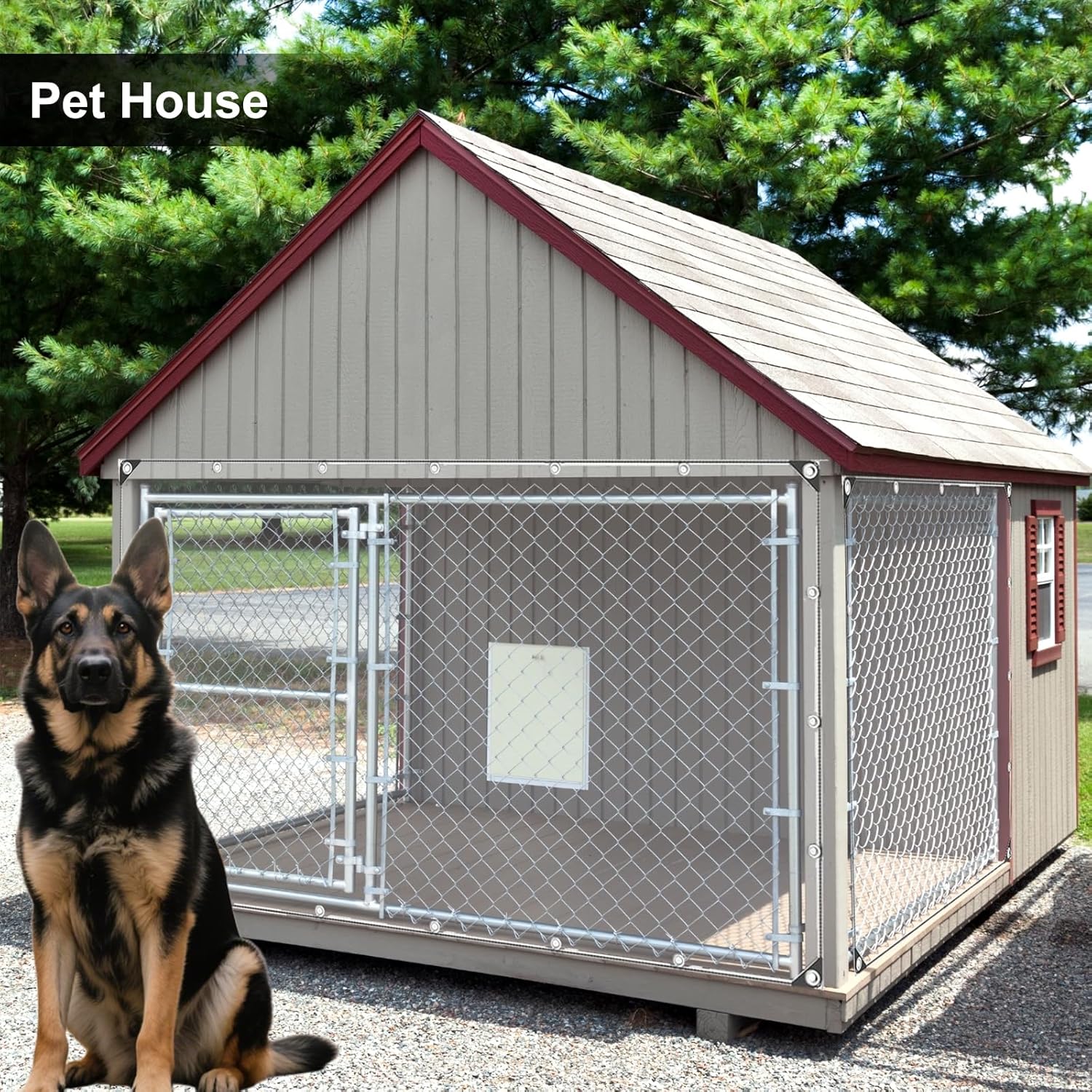 Clear Waterproof Tarp, 5x20FT Heavy Duty Water Resistant Clear Tarps with Grommets, 12Mil Thick Tear-Resistant PVC Vinyl Transparent Tarpaulin for Camping, Outdoor, Patio (5x20ft (1.5x6m))