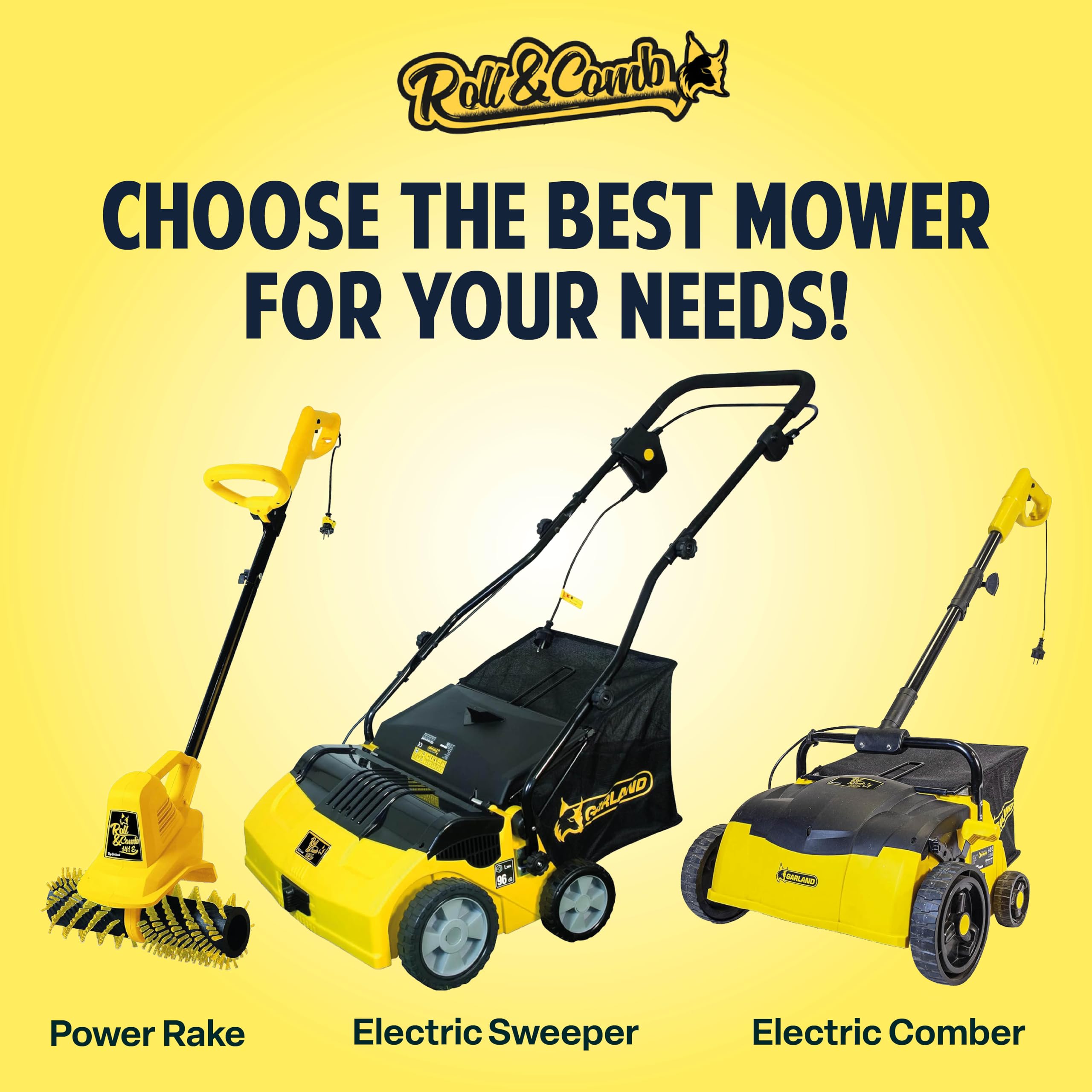 Turf Combs Artificial Turf Comber by Roll & Comb, Electric Power Vacuum for ...