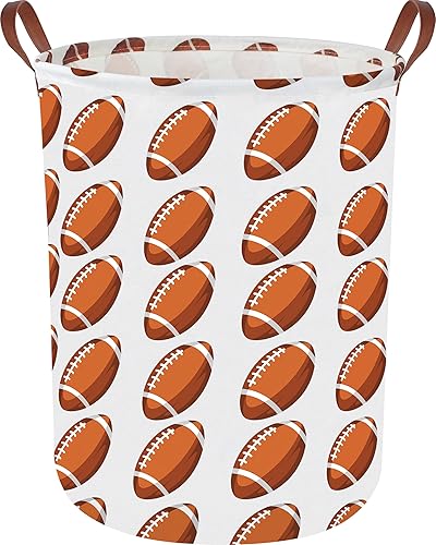 CLOCOR Cesta de lavandería para niños, canasta impermeable para bebé, cestas de almacenamiento de fútbol para dormitorio de niños, cubo de