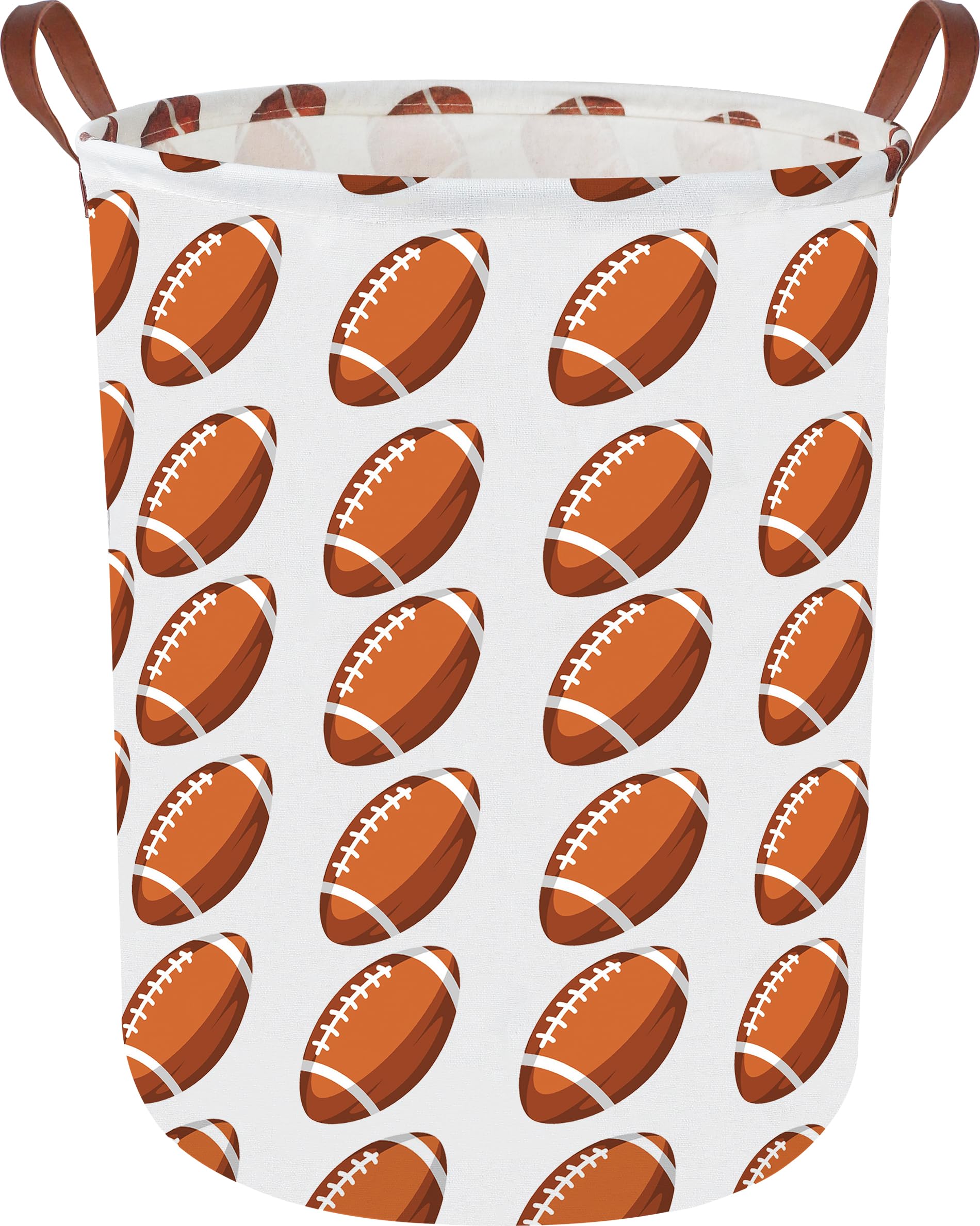 CLOCOR Laundry Basket,Waterproof Laundry Hamper,Room Decor,Gift Basket(Rugby)