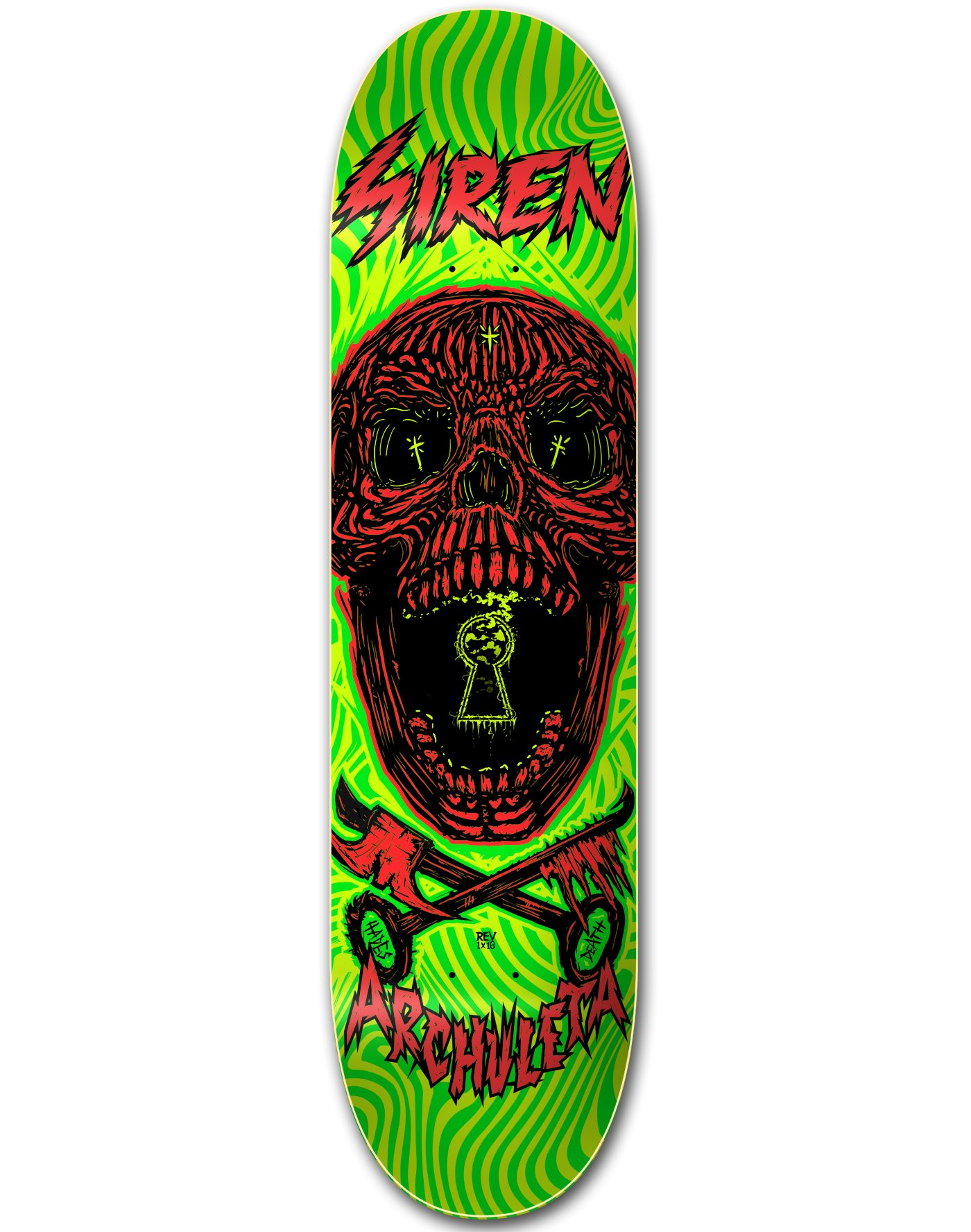 Siren Planche complète Archuleta Key Skull Skateboard Deck