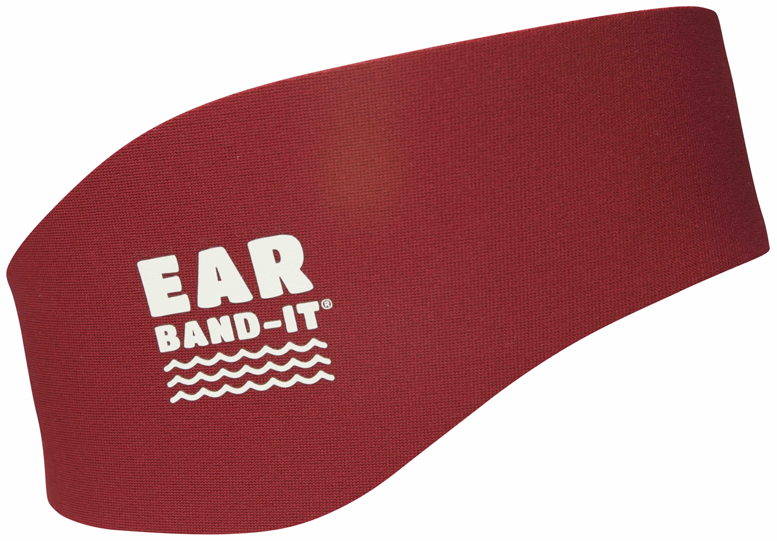 Ear Band-It Swimming Headband - Invented by Physician - Hold Ear Plugs in - The Original Swimmer's Headband - Doctor Recommended - Secure Earplugs Red