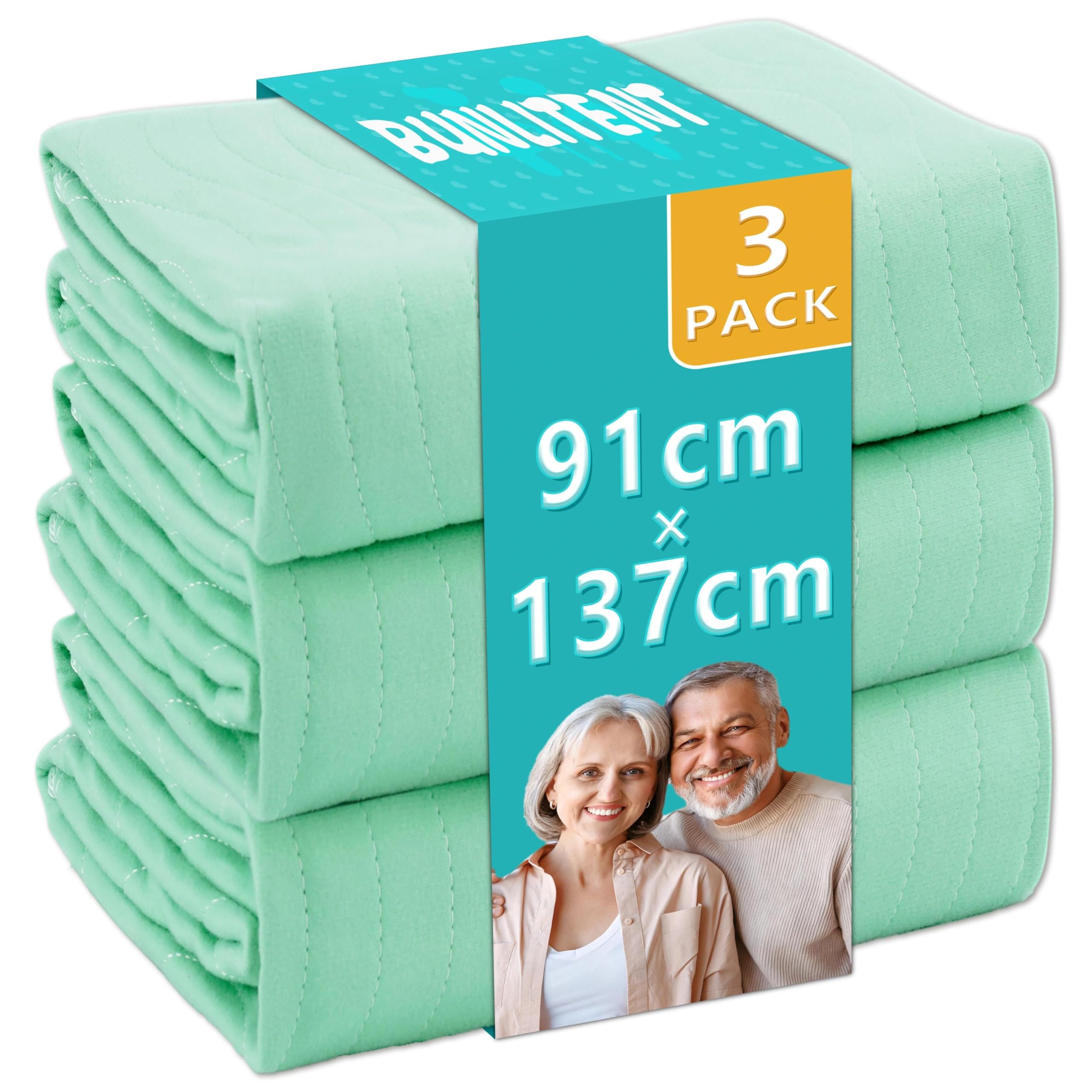 Alèse lavable forte absorption Bunlitent lot de 3 réutilisables