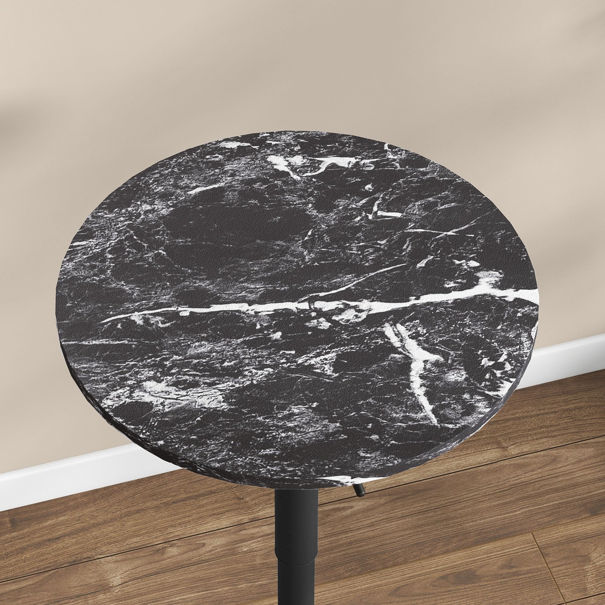 HOMCOM Bartisch Stehtisch Höhenverstellbar Rund Ø60 x 68-93,5cm Schwarz