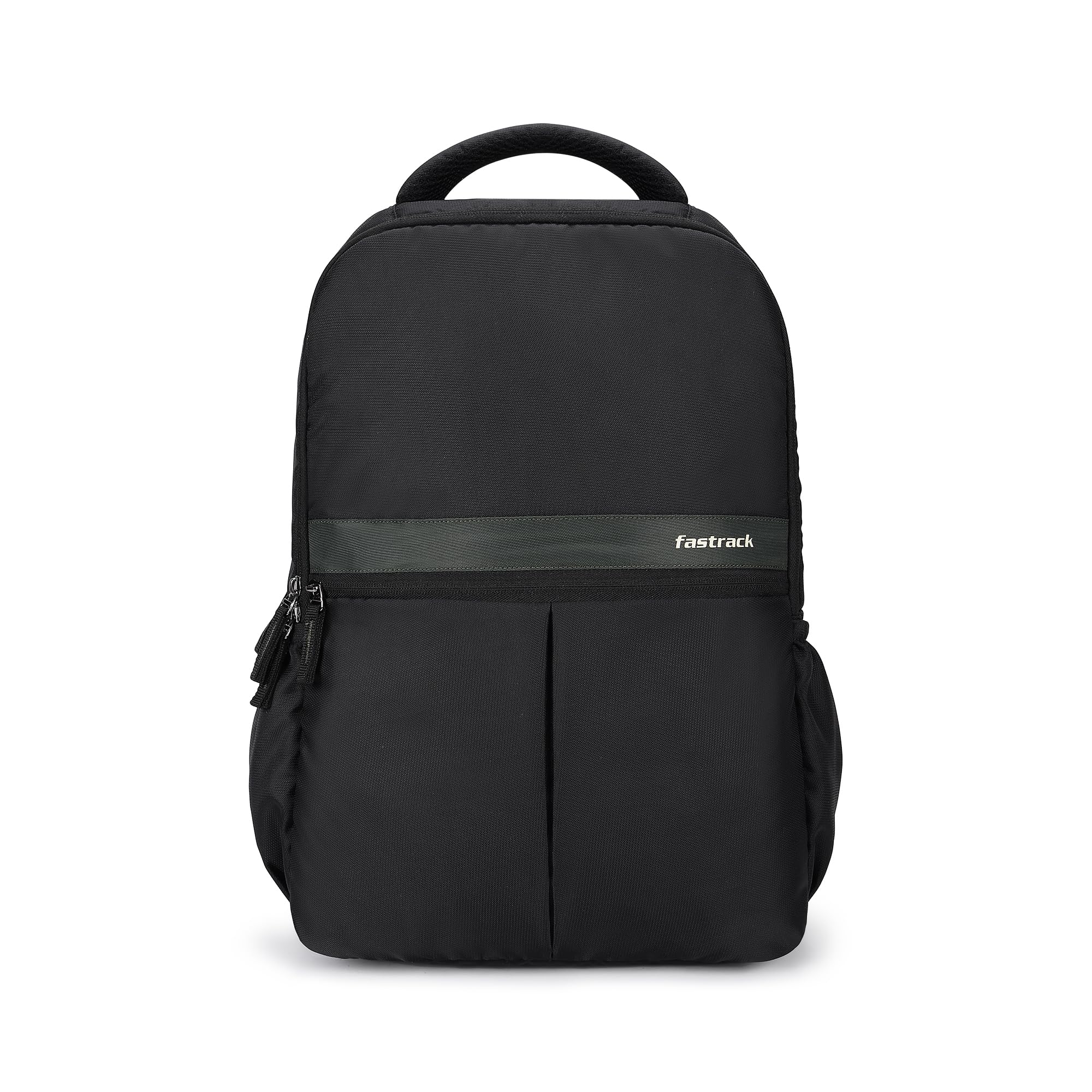 fastrack Twinzip Laptop Backpack for Men & Women | 15" Laptop Bag with Dedicated Sleeve | Durable Polyester Backpack | Dual Main Compartments | Front Quick Access Pocket | Bottle Holders-picture-6