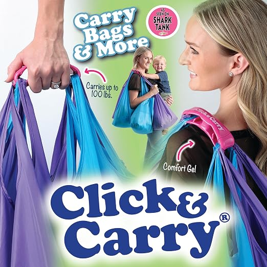 Einkaufstaschenträger Mit Ergonomischem Griff: Hält Bis Zu 100 Lbs – Perfekt Zum Tragen Von Taschen, Eimern & Mehr, Auch Für Senioren Geeignet