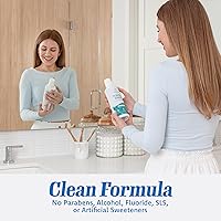 Vista 6 de Everest - Enjuague bucal con piedra amígdica, enjuague oral natural sin alcohol para el mal aliento y alivio de la boca seca, menta verde, 17 onzas