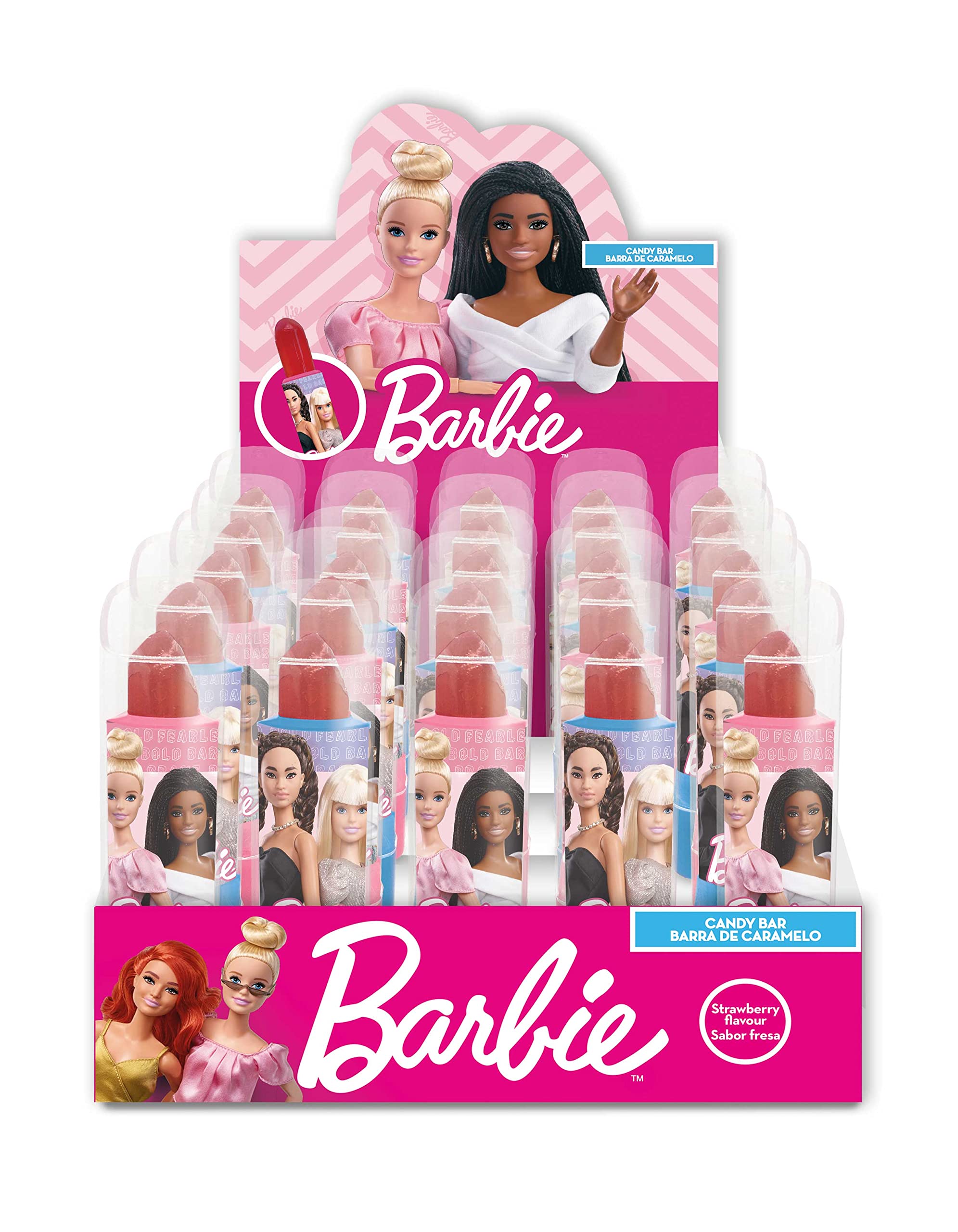 CASA DEL DOLCE Rossetto Gioco + Lecca Lecca Gusto Frutta, Unità Singola 5 Gr, Display da 20 Pezzi, Made in Italy, Idea Rgalo per Compleanni e Feste