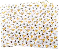 LYOR - Conjunto de 50 Unidades de Papel Manteiga Estampado Bee 24,5cm x 21cm