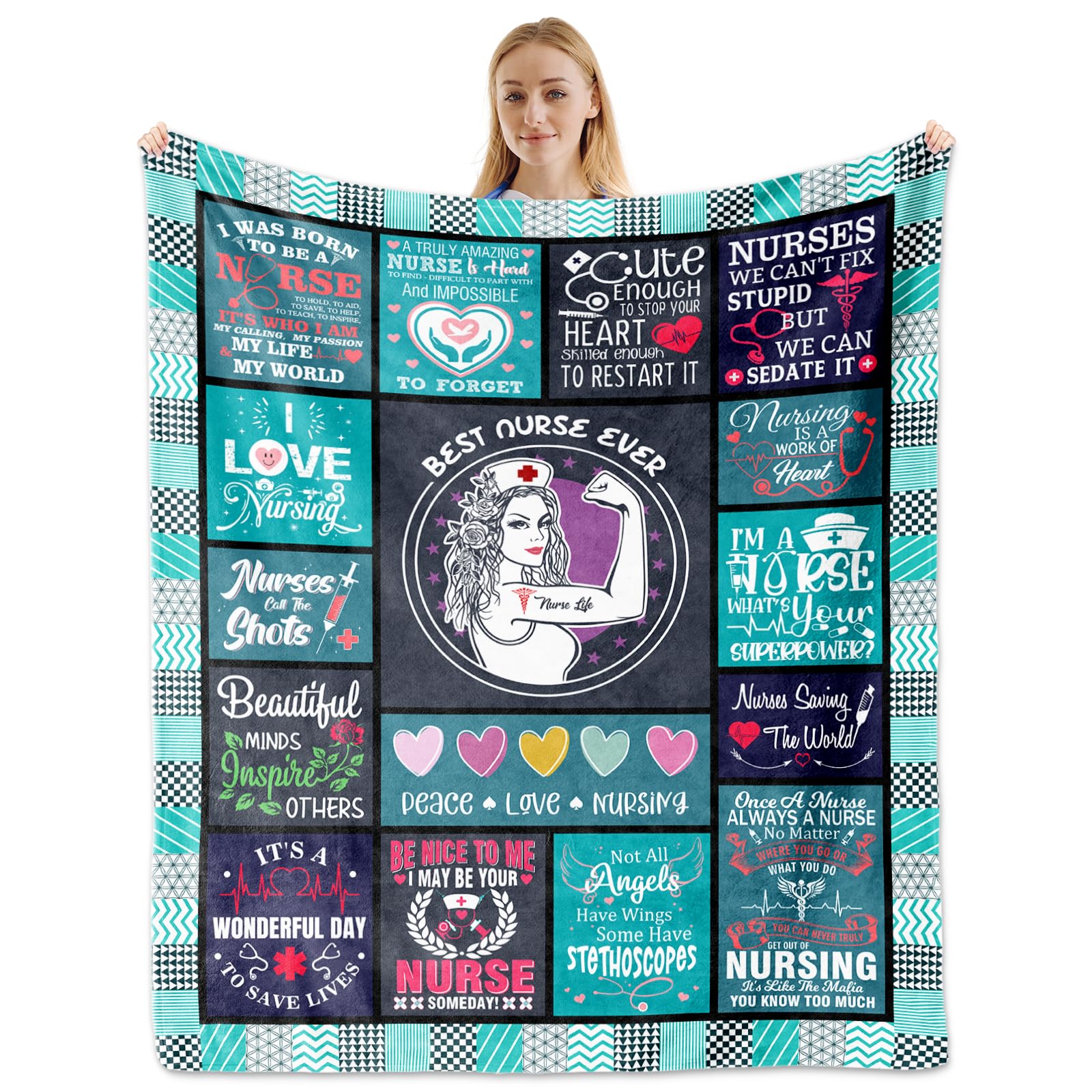 Nurse Gifts, Nurse Gifts for Women Blanket 60