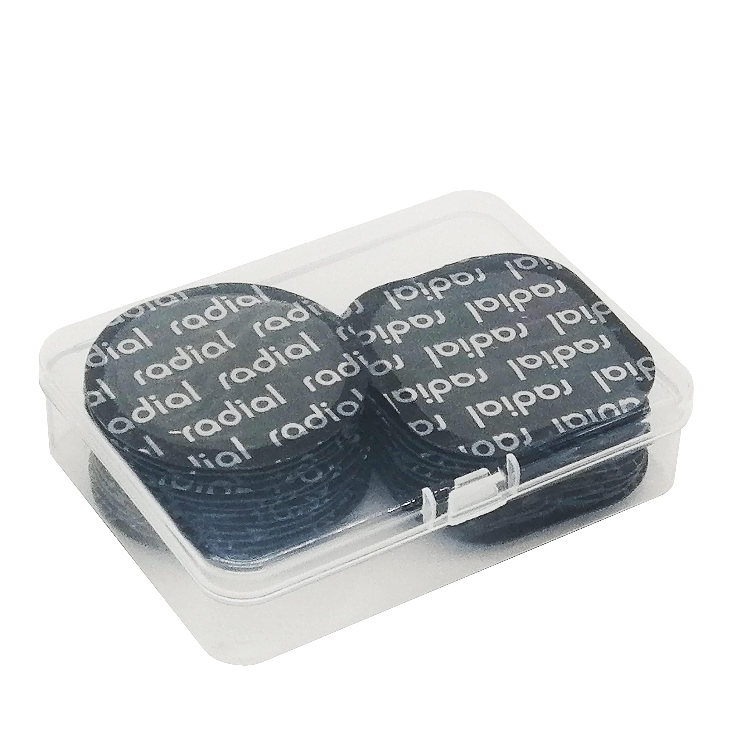 ZERINTTP-MRS2b Radial Tire Patch Kit 24 pcs(Dia. 2 1/4" (57 mm) 12 pcs, and 2 1/4" x 2 1/4" (57 x 57 mm) 12 pcs in a Box)