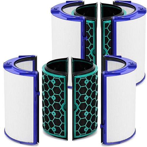 Miniatura 8 de HSIAMEN 360 Combi H13 HEPA + filtro de ventilador de repuesto de carbono compatible con Dyson HP04 HP06 HP07 HP09 HP10 HP4B TP4A TP7A TP04 TP06 TP07
