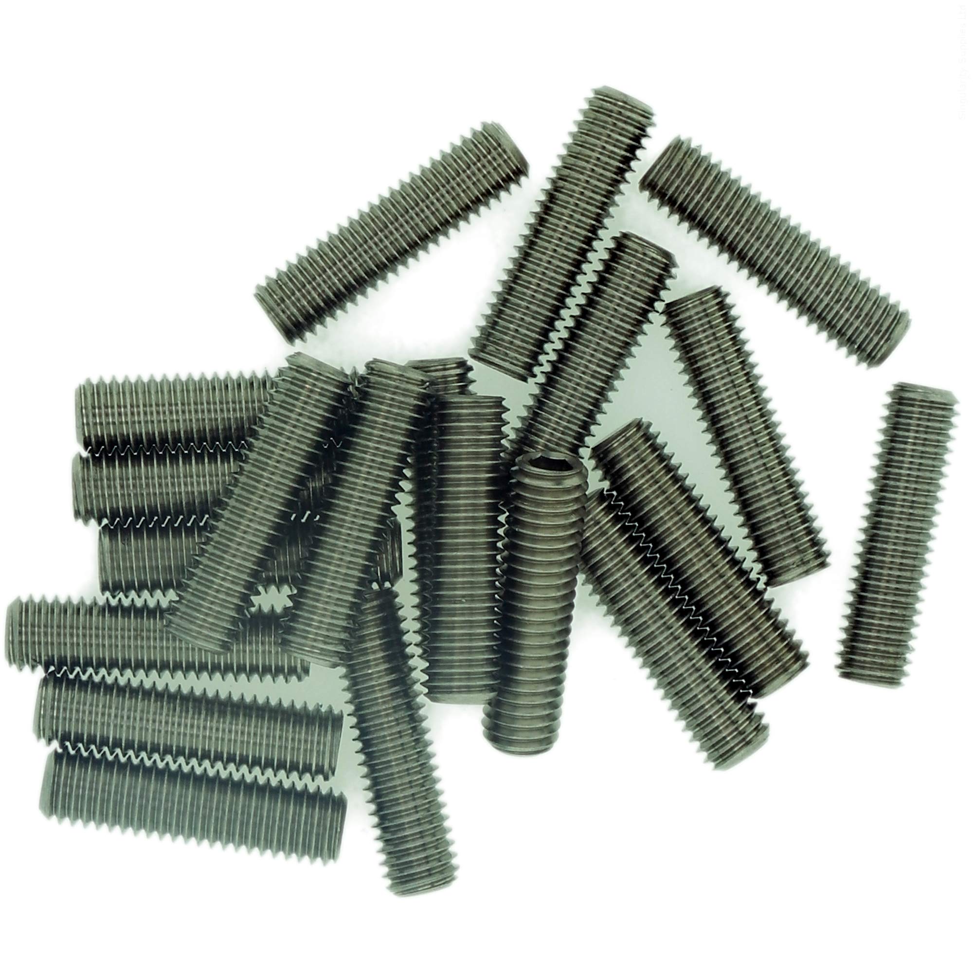 Singularity Supplies M3 (3Mm X 4Mm) Hex Socket Grub Screw (Flat Point) - Stainless Steel (A2) (Pack Of 20)
