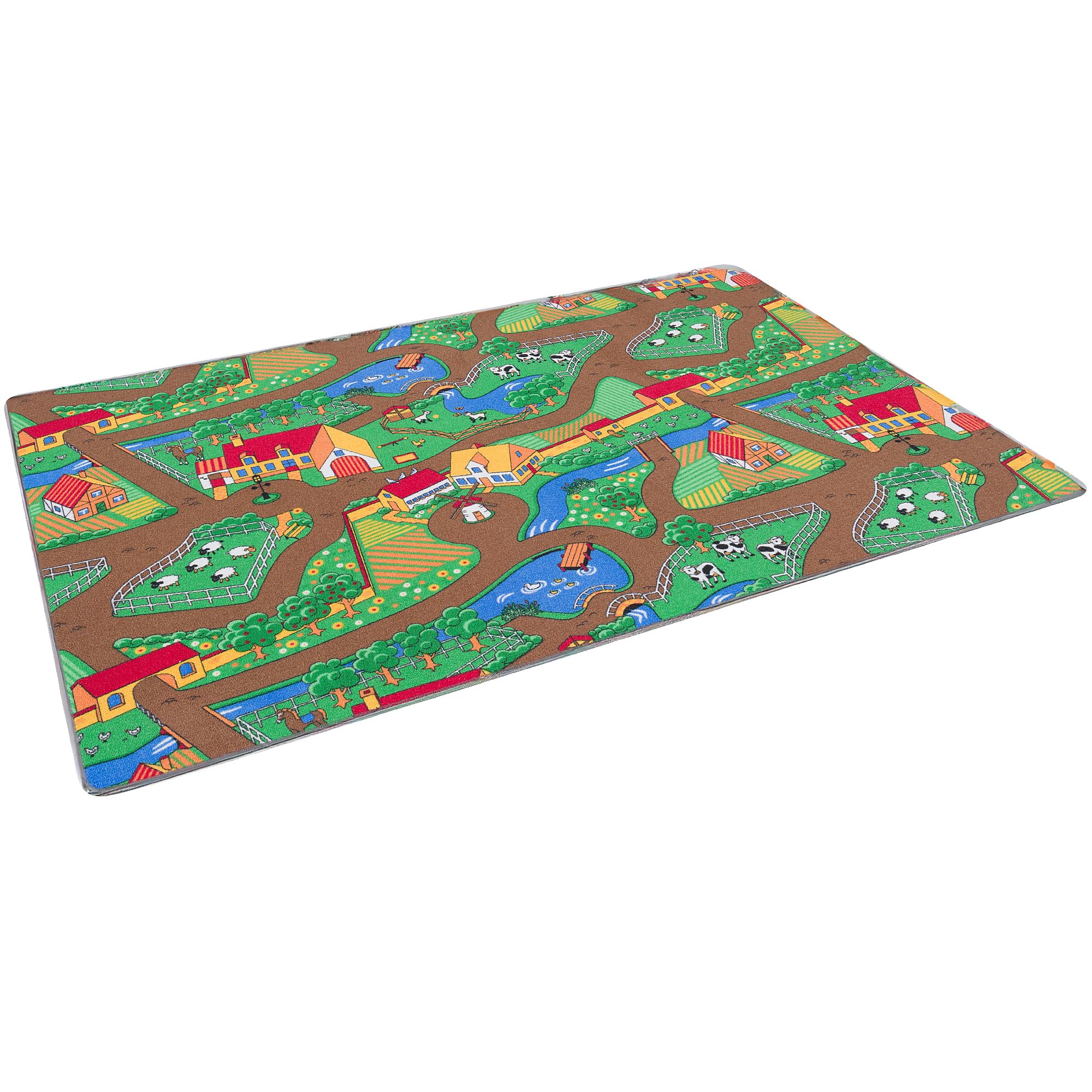 Pergamon Straßenteppich Beidseitig Kinder Spielteppiche für Kinderzimmer und Spielzimmer