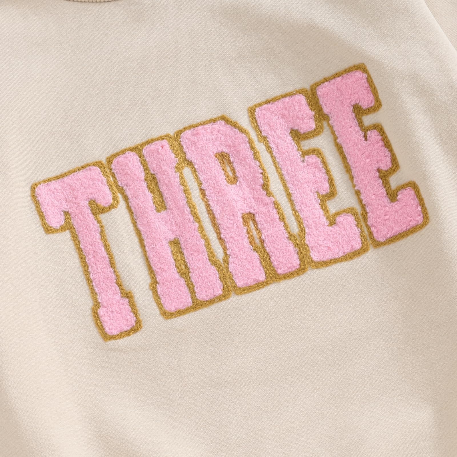 Tenue d'anniversaire pour bébé fille garçon One/Deux/Trois/Quatre/Cinve/Six Broderie Sweatshirt Chemises Cadeau d'anniversaire