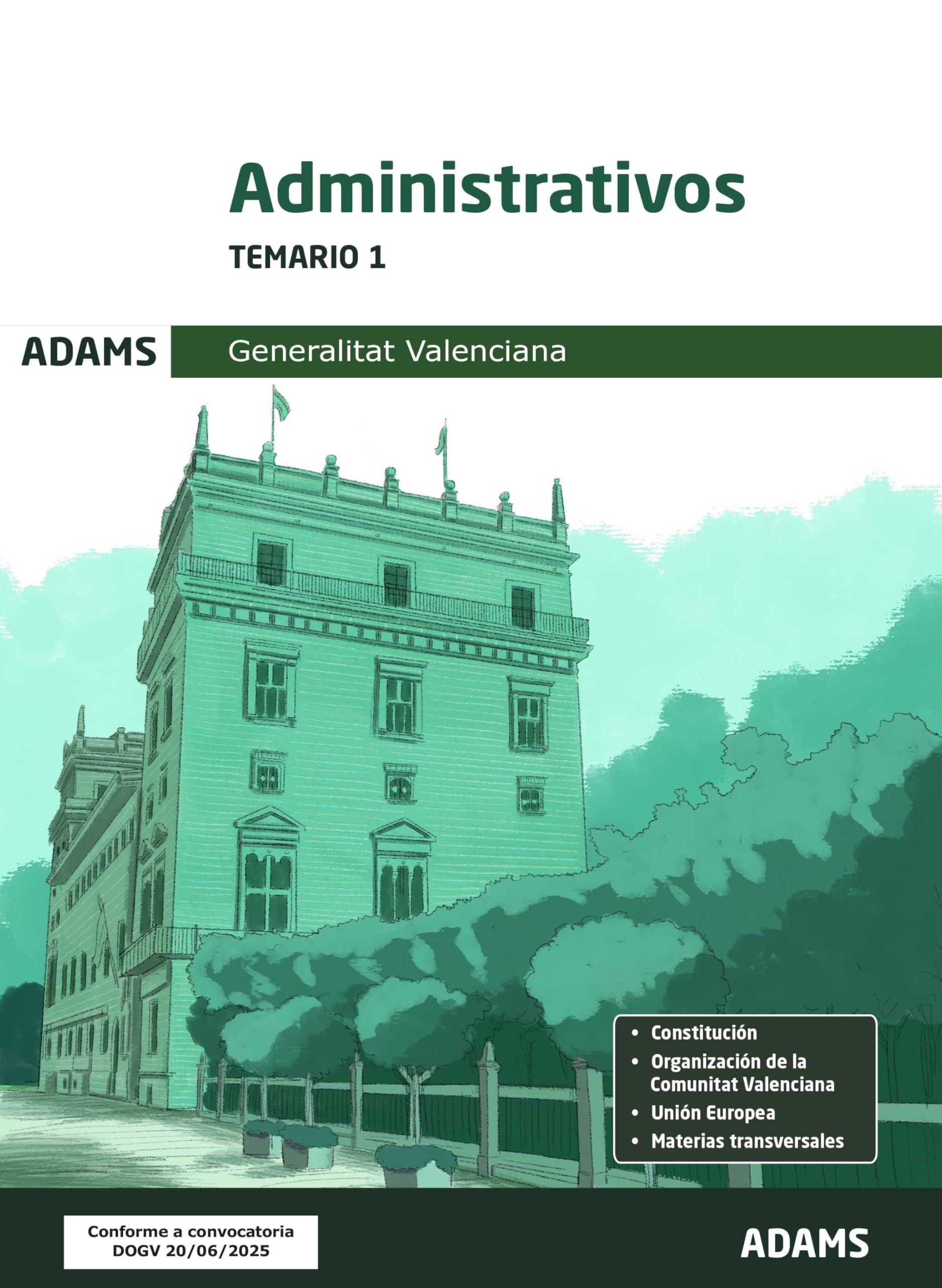 Temario 1 Administrativos de la Generalitat Valenciana (OPOSICIONES)
