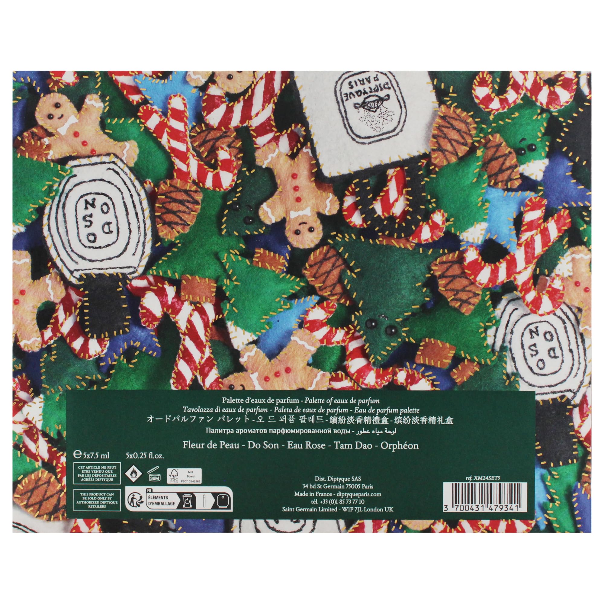 Mini Discovery Set by Diptyqueedp Kwiat skóry Różowa woda Do Son Orpheon
