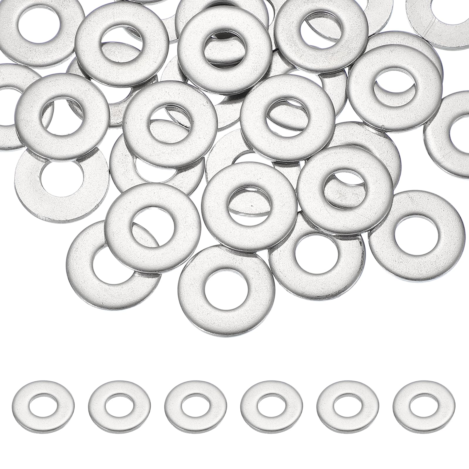 PATIKIL M8 x 20mm Metal Screw Washers Set, 36Pcs 304 Stainless Steel Flat Washers for Screws Bolts Factories Home Outdoor Projects