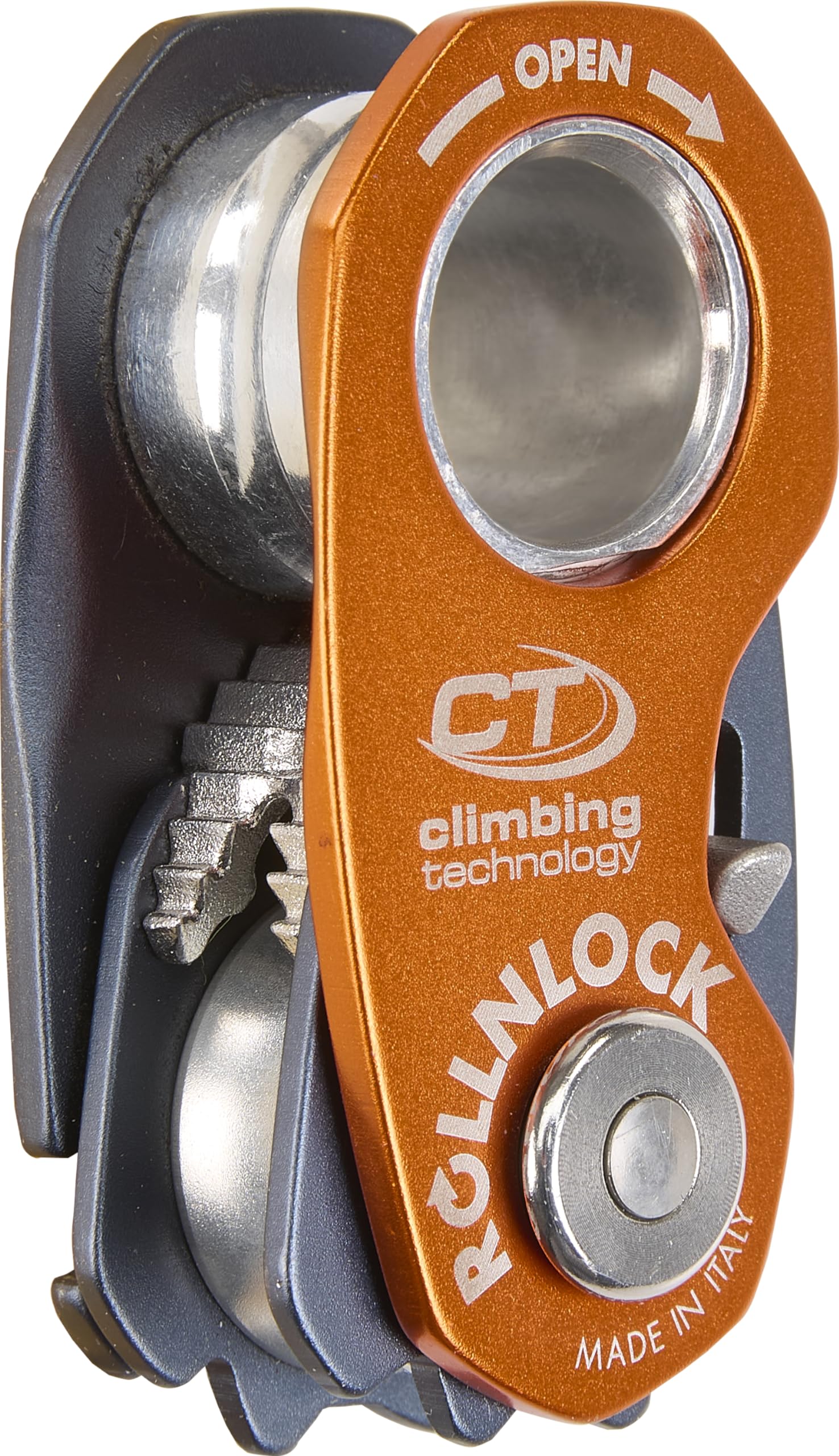 Climbing Technology Rollnlock - Bloqueador Unisex para Adultos, Antracita, Naranja, Talla única