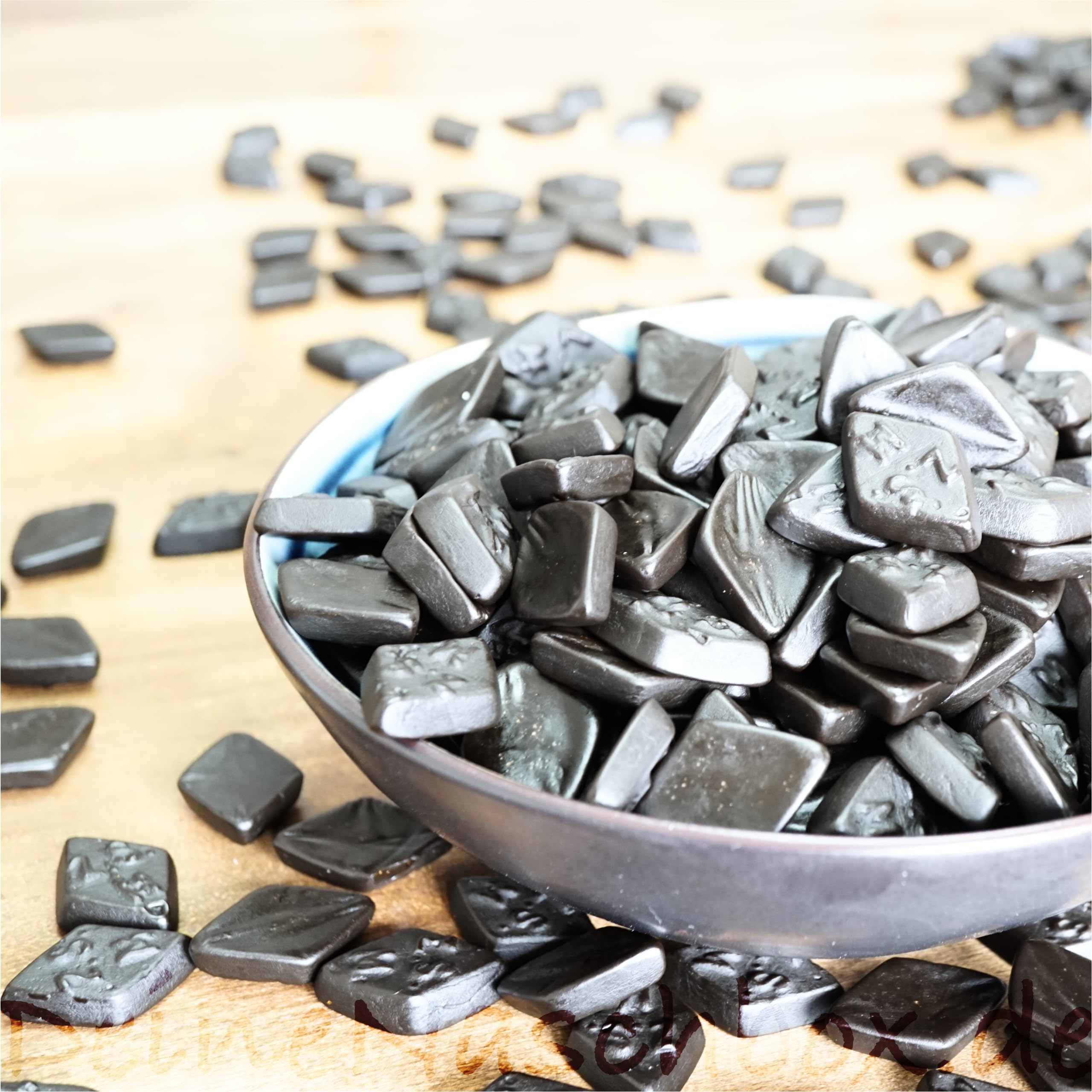 Deine Naschbox | Zuckerfreie Salzlakritz Diamanten | 3kg Mega Pot | XXL Großpackung für Party, Candybar & als Geschenk - Gelatinefrei - Extra stark