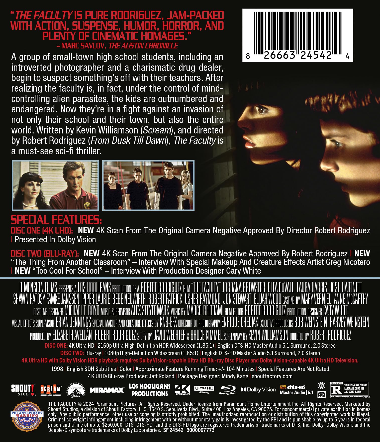 The Faculty - Collector's Edition 4K Ultra HD + Blu-ray [4K UHD]