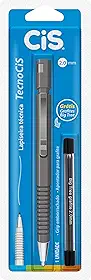Lapiseira Técnica Tecnocis 2.0 mm, Cinza, Blister com 1 + Grafite