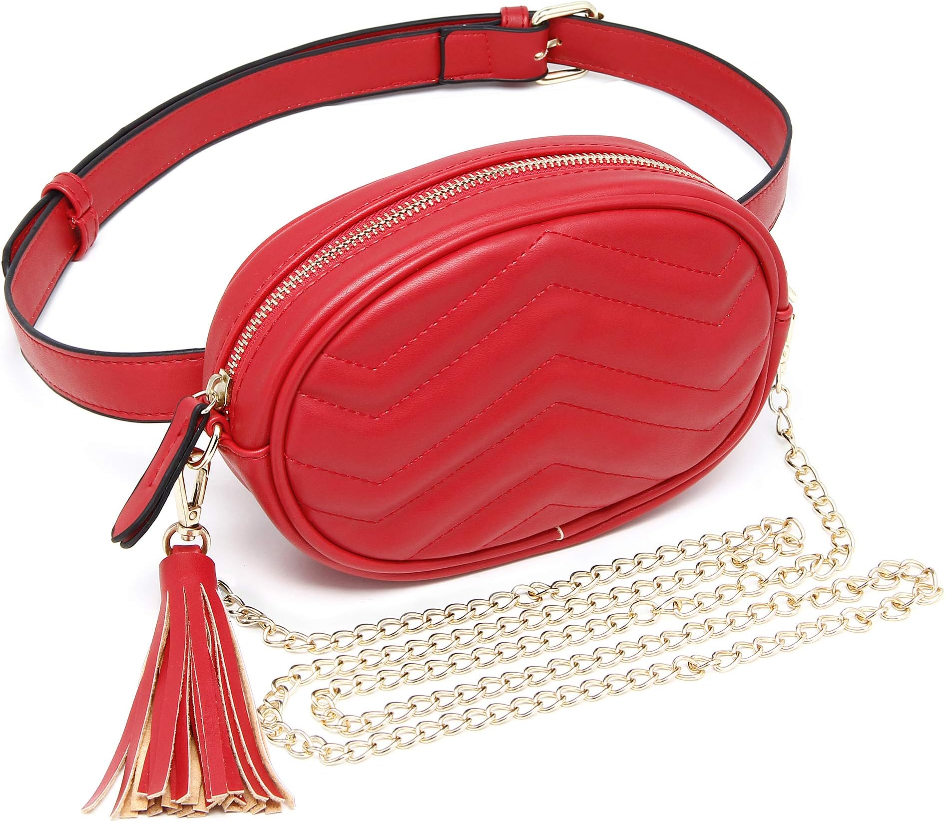 Fanny Packs for Women Fashion Waist Bag Leather Belt Bum Bag Waterproof