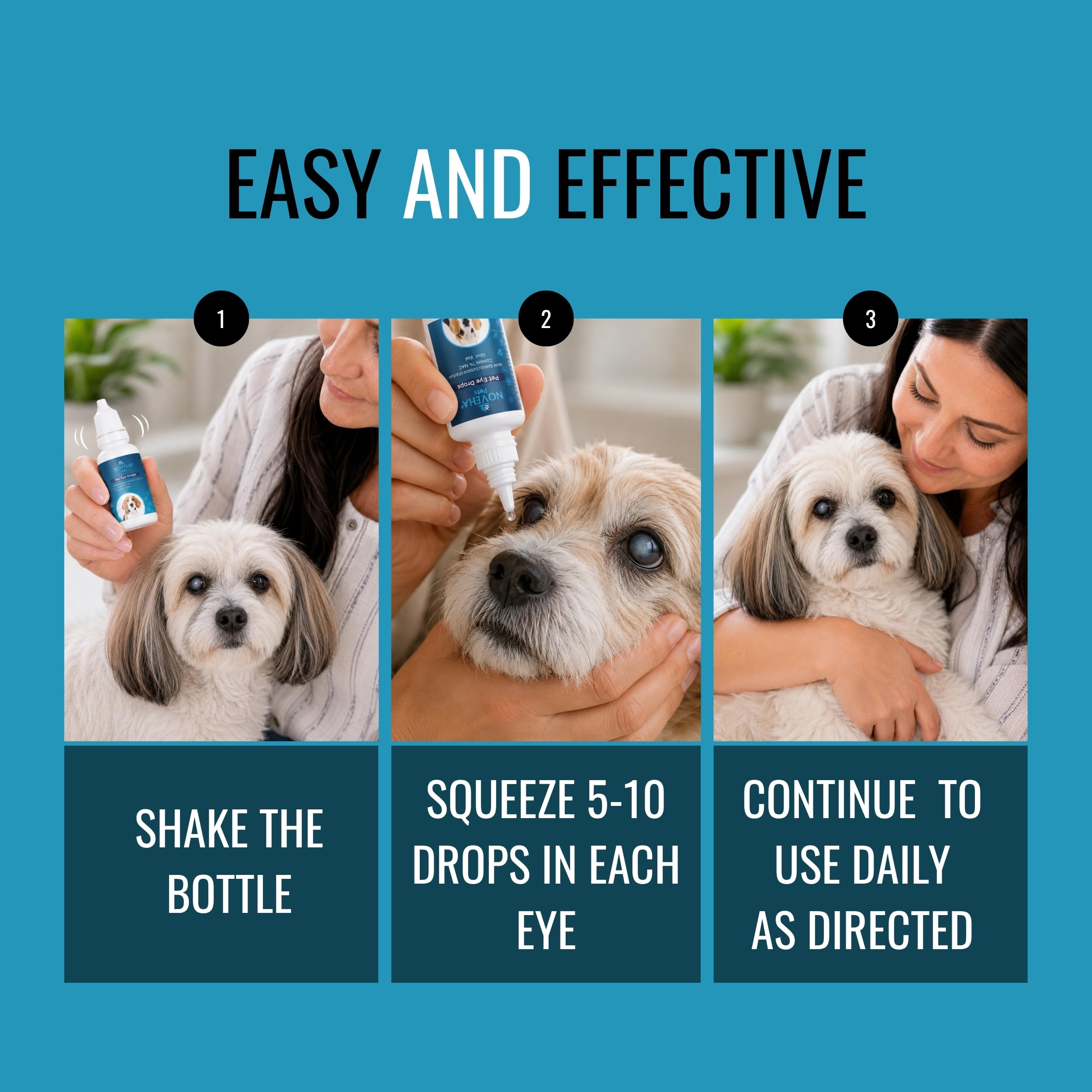 NOVEHA Pet Drops | Advanced Lanosterol Solution + NAC (2 x 10 mL) — Amazon image 7