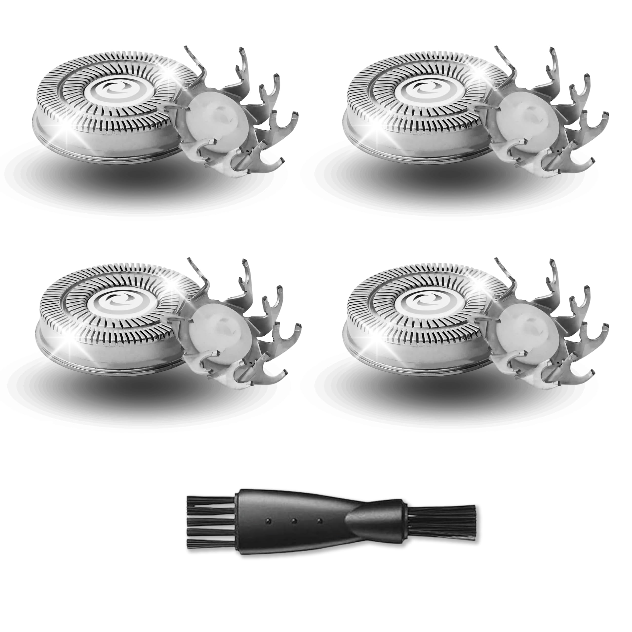 4 Pack Shaver Replacement Blades Compatible with Pitbull Shaver Gold PRO & Silver - Pitbull Shaver Replacement Blade, Enhanced Pitbull Shaver Replacement Heads for Superior Shaving