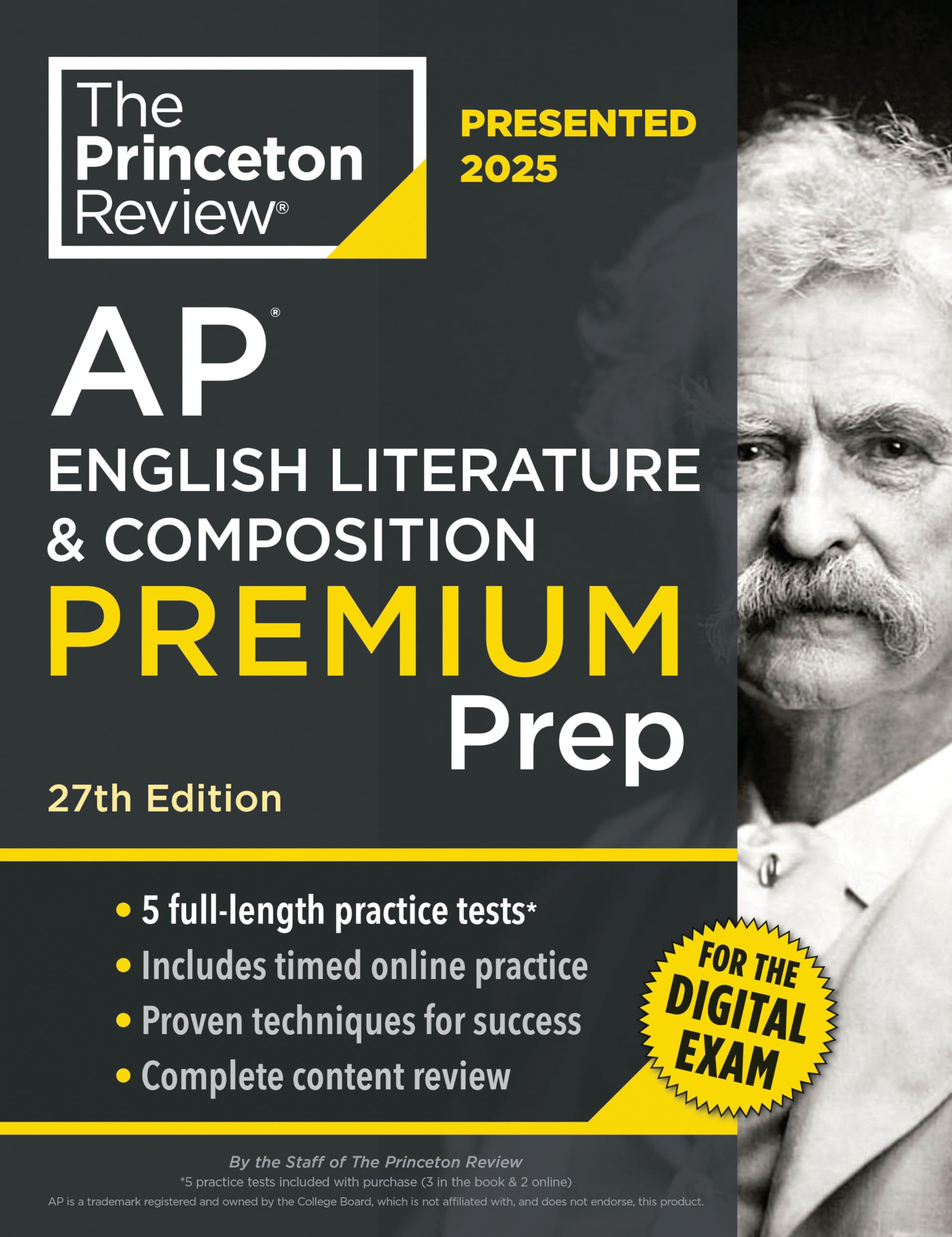 Princeton Review AP English Literature & Composition Premium Prep 27th Edition: 6 Practice Tests + Digital Practice Online + Content Review