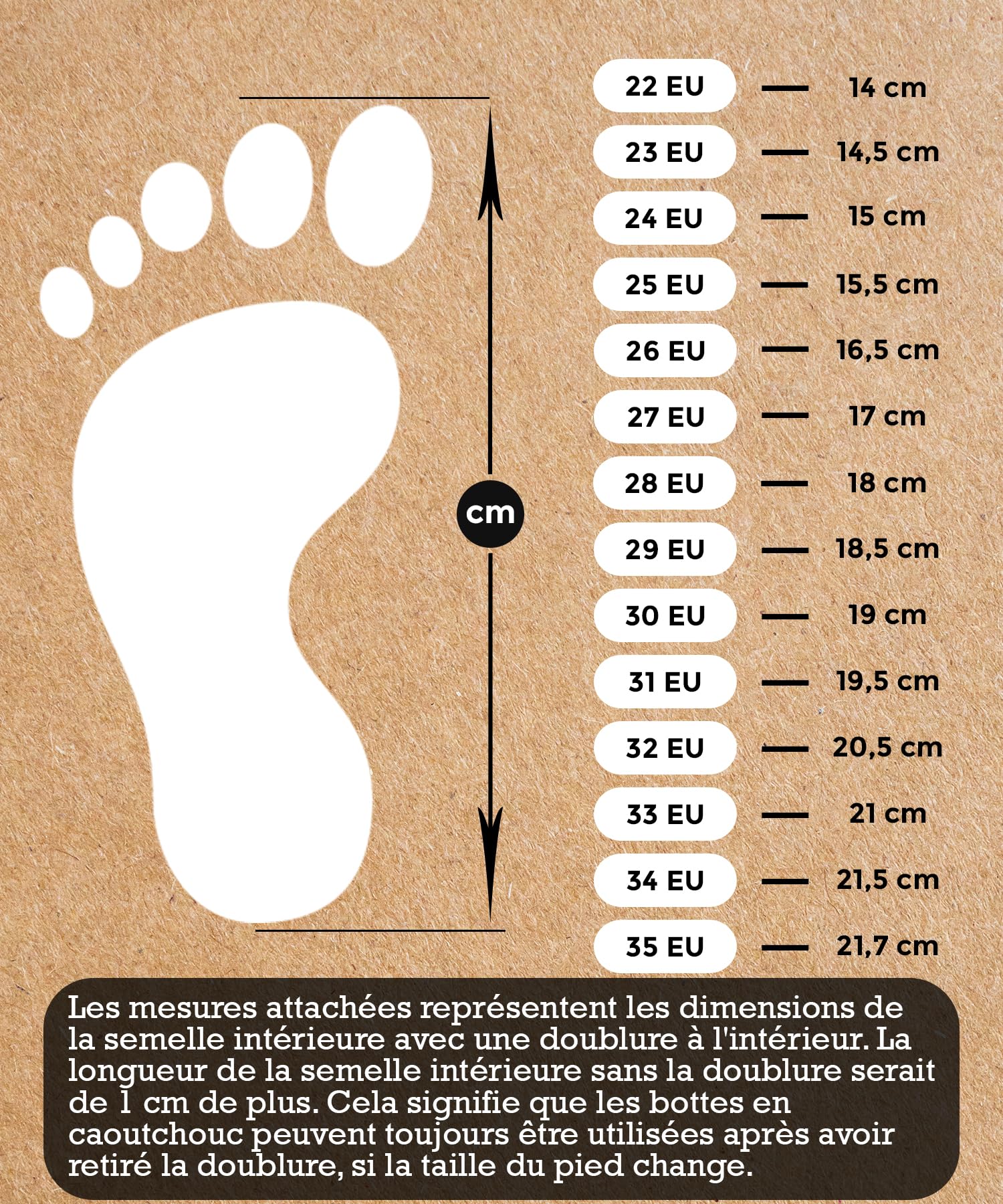 ESTRO Bottes de Pluie Fourrées pour Enfants - Chaussures Imperméables pour Fille et Garçon - Bottes en Caoutchouc K050