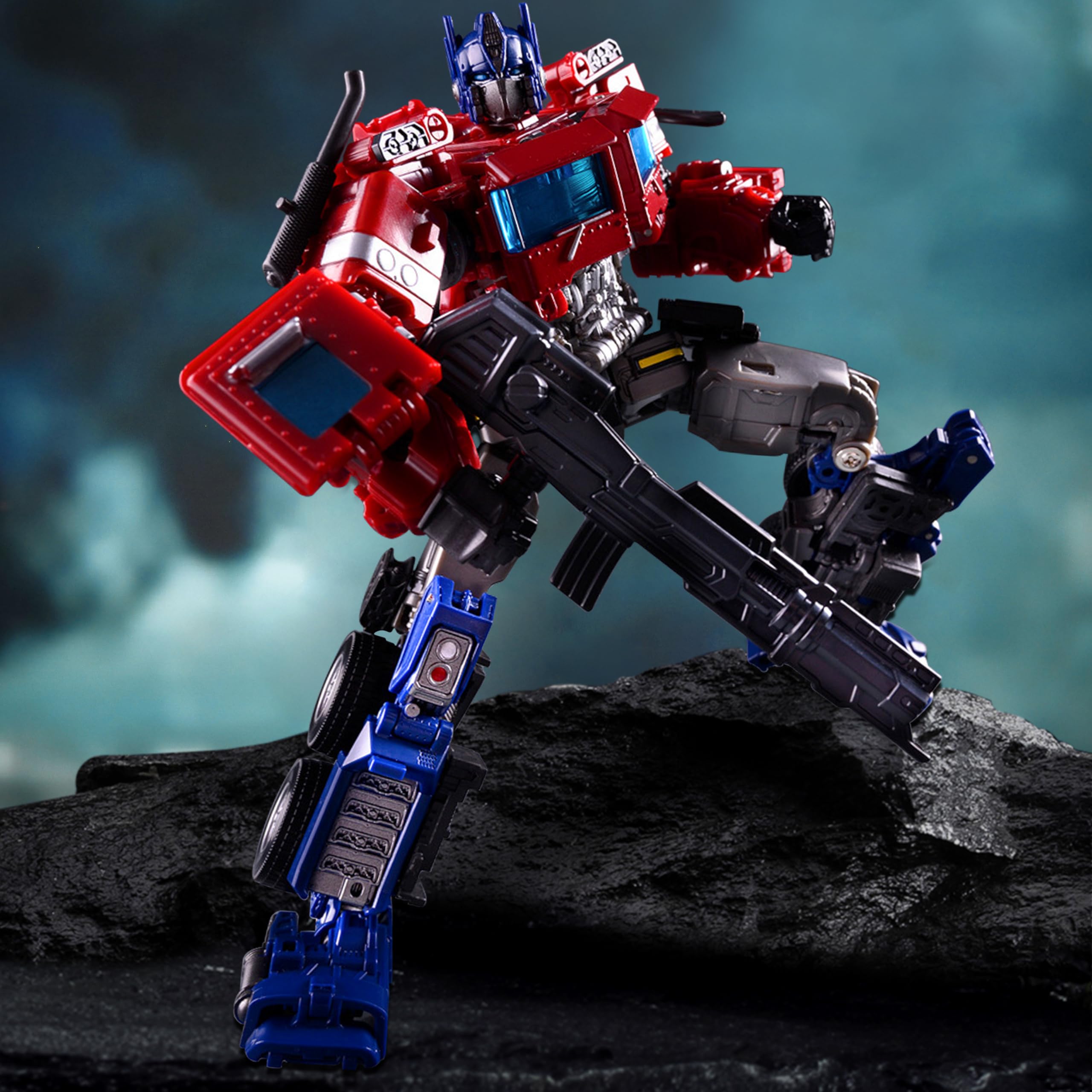 Transformable Toys Figurine, Grande Taille Car Robot Transforming Jouets Figurine, Cadeaux pour Les Enfants de Plus 7+ Ans