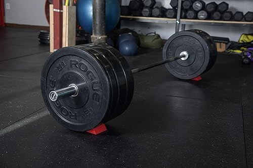 Miniatura 3 de Cuña de peso muerto más ancha para levantamiento de pesas (paquete de 2) alternativa a Jack de peso muerto con barras, cuña de elevación muerta para