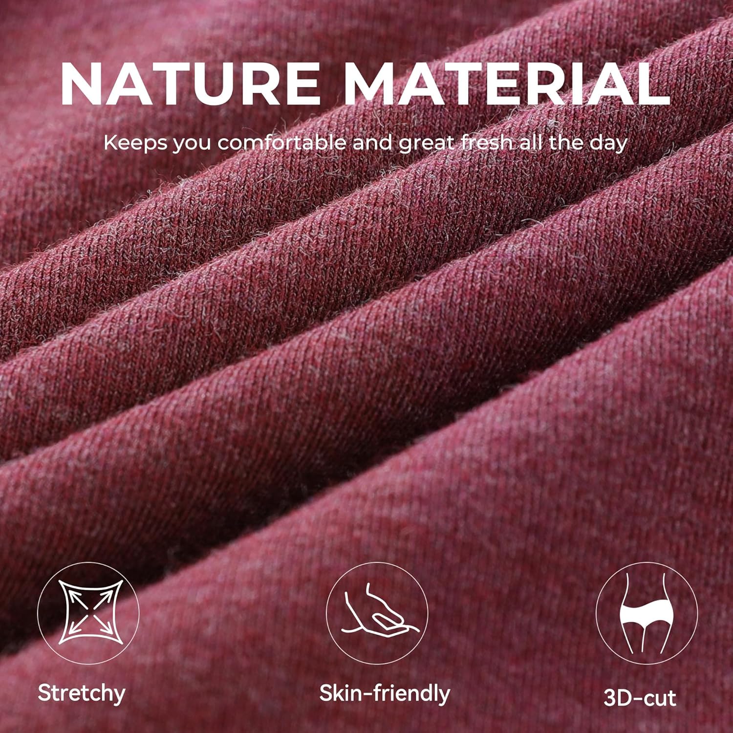 BAMBOO COOL Womens BoyShorts Underwear Seamless Boxer Briefs Mid Rise Full Coverage Breathable Stretch Ladies Panties 5 Pack - Image 2