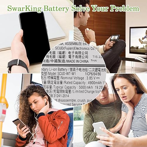 Miniatura 7 de Batería de repuesto compatible con Samsung Galaxy A22 5G (A226B) EB-BA226ABY con kit de herramientas