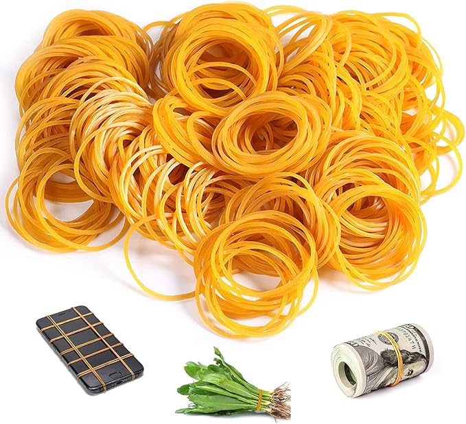 Rubber Bands, 300 Pcs Sturdy Rubberbands, 4 x 0.17 cm