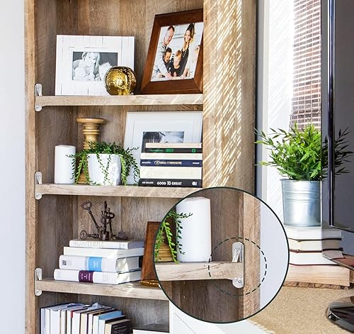 Miniatura 5 de Uenhoy 20 pasadores de plástico con bloqueo, clavijas de soporte para estantes autobloqueantes transparentes para gabinete, clavijas para estantes