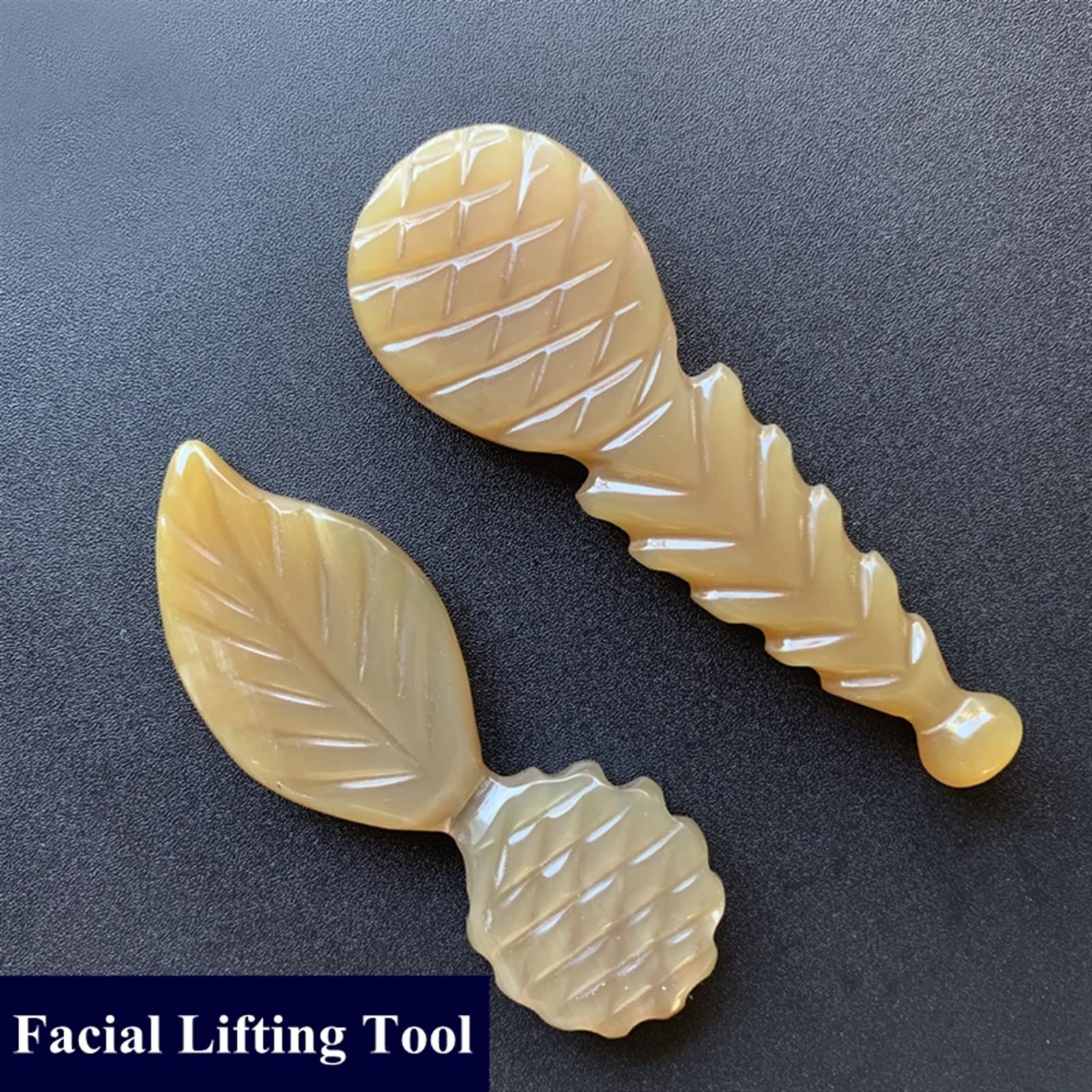 Raspador de cuerno Natural Gua Sha, masajeador de acupuntura, Estiramiento facial, Spa, herramienta de masaje, raspado, eliminación de arrugas, terapia tradicional, 1 Uds. ( Color : 1pcs flower 8mm )