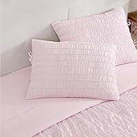 Vista 20 de Shabby Chic® - Juego de edredón tamaño Queen, ropa de cama reversible de algodón con fundas a juego, decoración del hogar bellamente fruncida