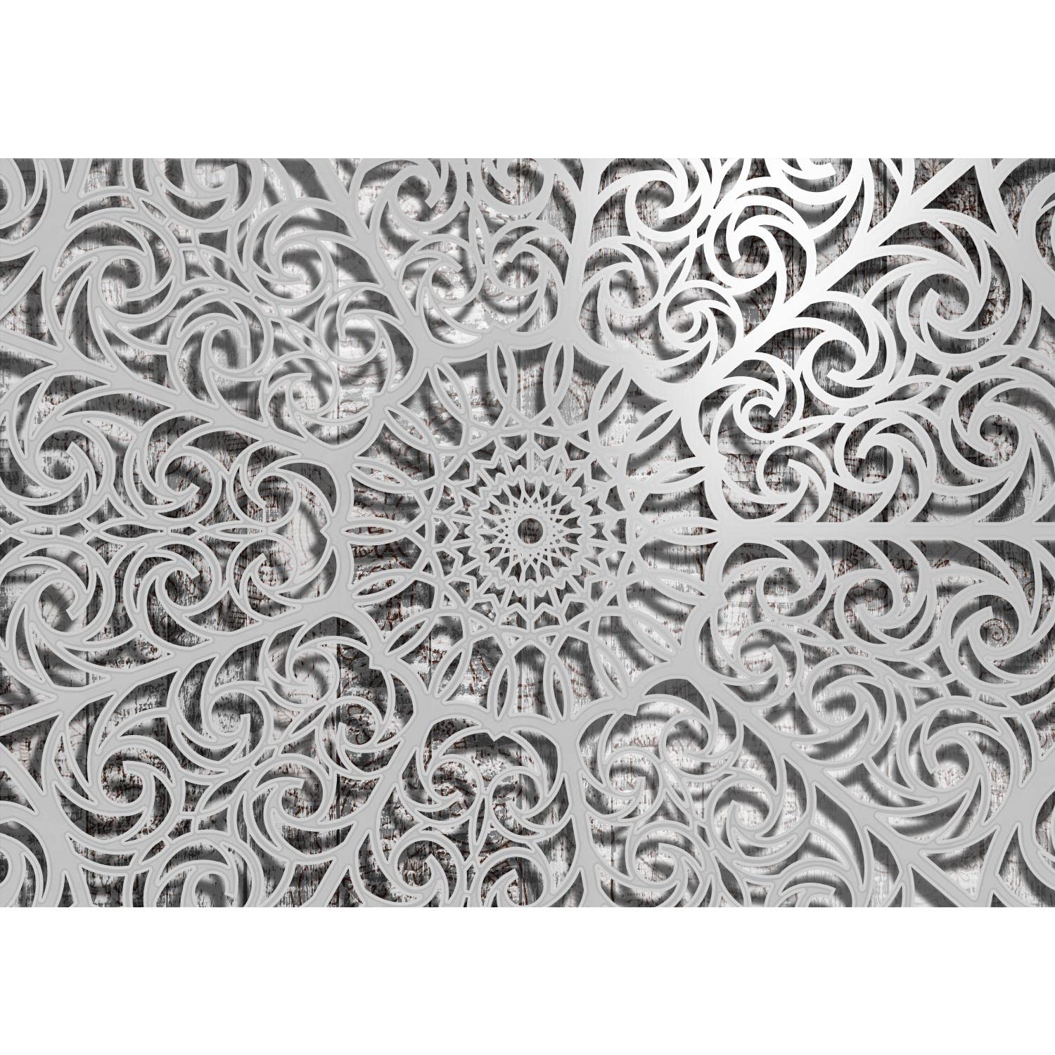 Fotobehang Mandala Aap 352 x 250 cm - Vliesbehang Woonkamer Slaapkamer Kantoor Hal Decoratie Muurschilderingen XXL Moderne Wanddecoratie - 100% MADE IN GERMANY - Runa Behang - 9168011b