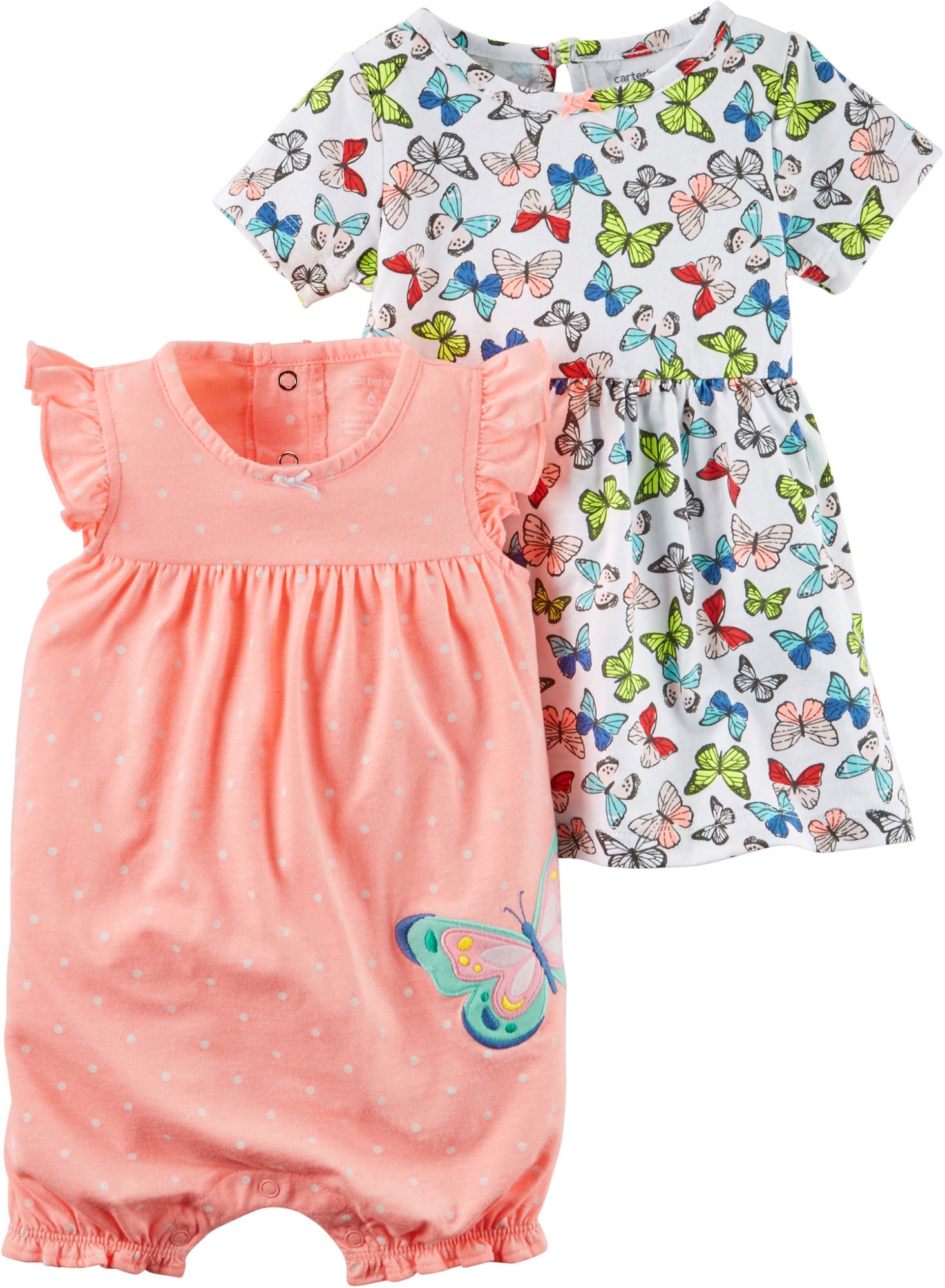 Carter's Baby Girls' 3 Piece Set Dresses 6 Months Orange