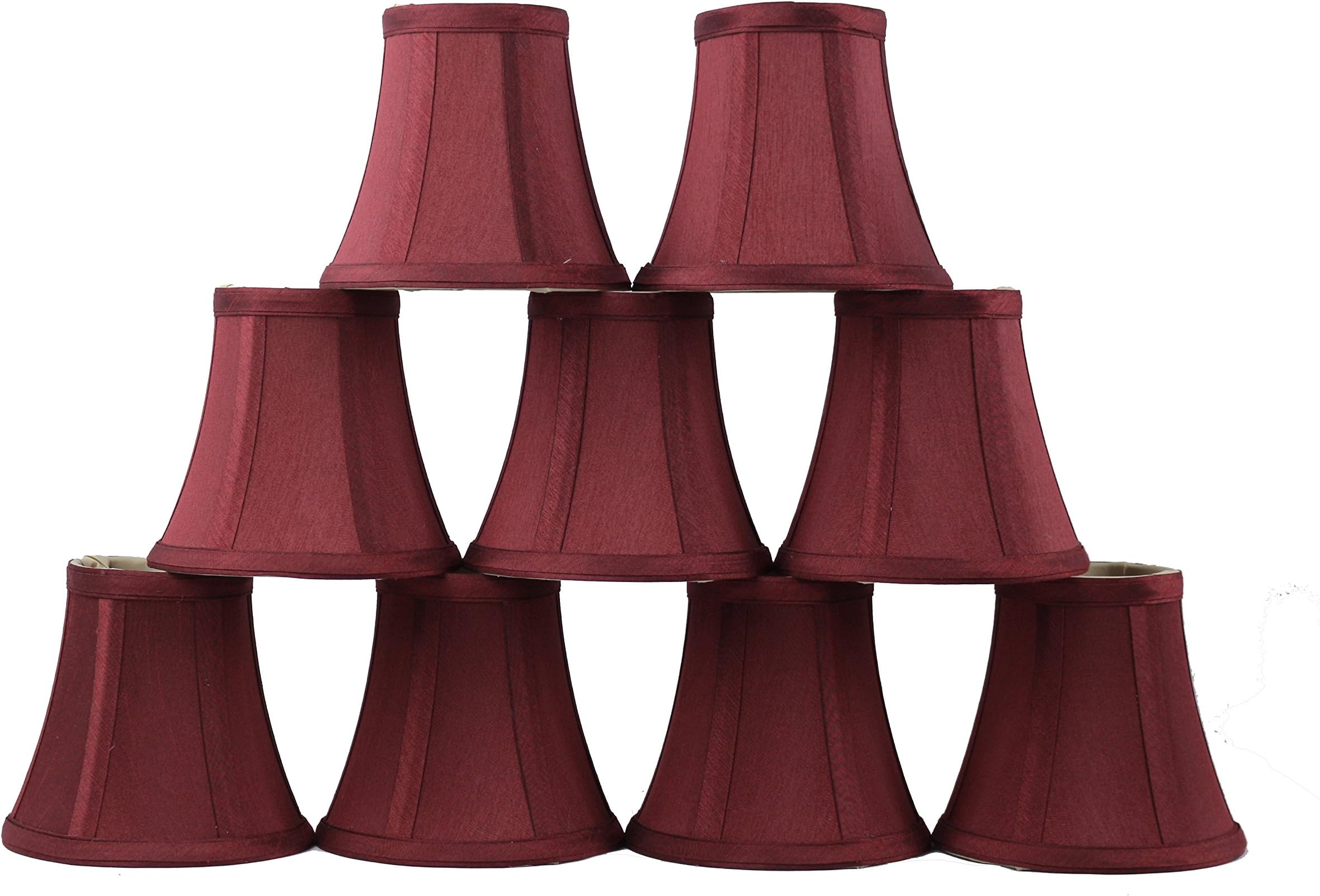Urbanest Set of 5 Chandelier Mini Lamp Shades 5inch, Bell, Clip On